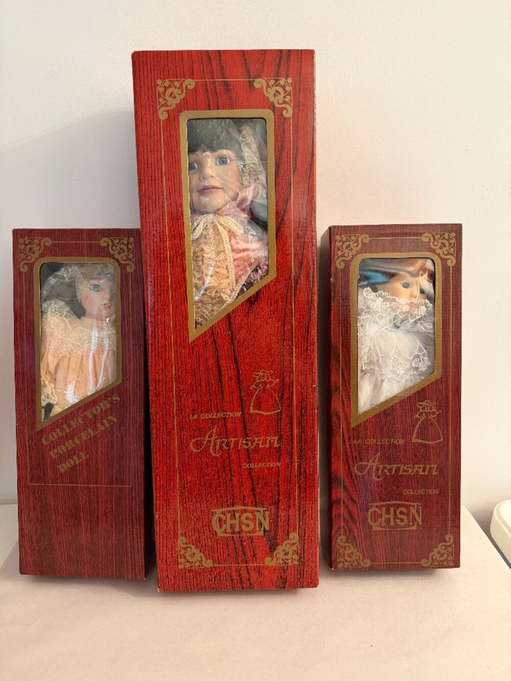 CHSN Artisan Collection Porcelain Dolls - Set of 3